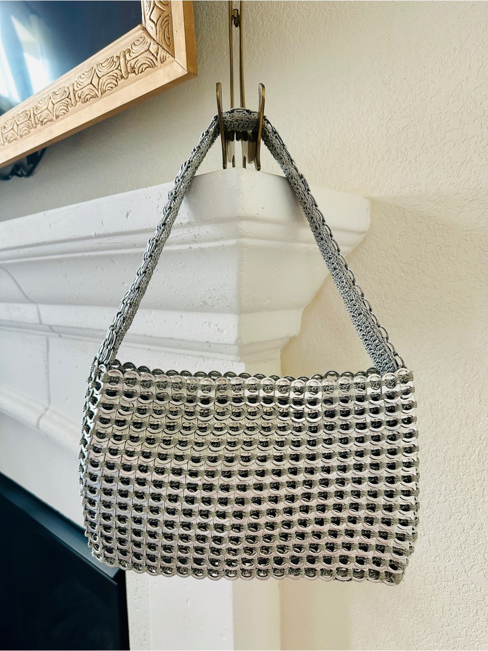 Escama Studio Socorro Recycled Handmade Aluminum Pull Tab Shoulder Bag | Brazil